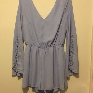 Light blue Charlotte Russe romper